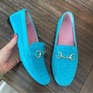 Robert Zur Perlata Bit Loafer in Aqua True Glove